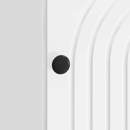 Bedside Cabinet High Gloss White 43 x 34.5 x 50 cm