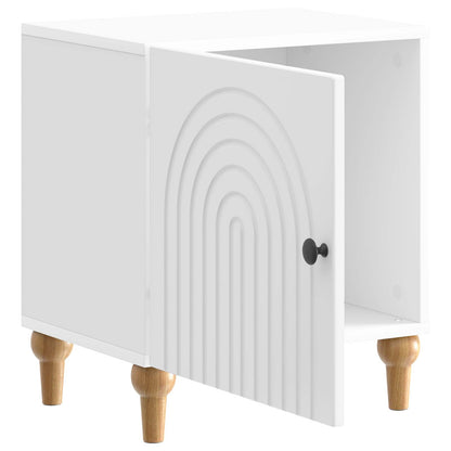 Bedside Cabinet High Gloss White 43 x 34.5 x 50 cm
