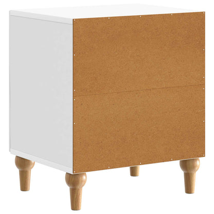 Bedside Cabinet High Gloss White 43 x 34.5 x 50 cm