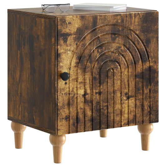 Bedside Cabinet Smoked Oak 43 x 34.5 x 50 cm Engineered Wood