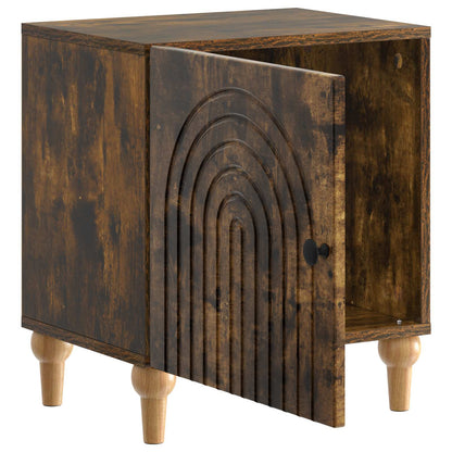 Bedside Cabinet 2 pcs Smoked Oak 43 x 34.5 x 50 cm