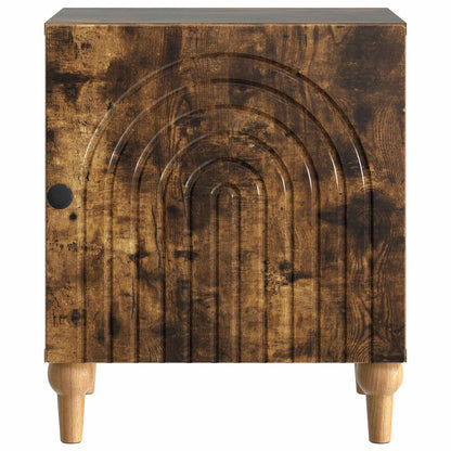 Bedside Cabinet 2 pcs Smoked Oak 43 x 34.5 x 50 cm