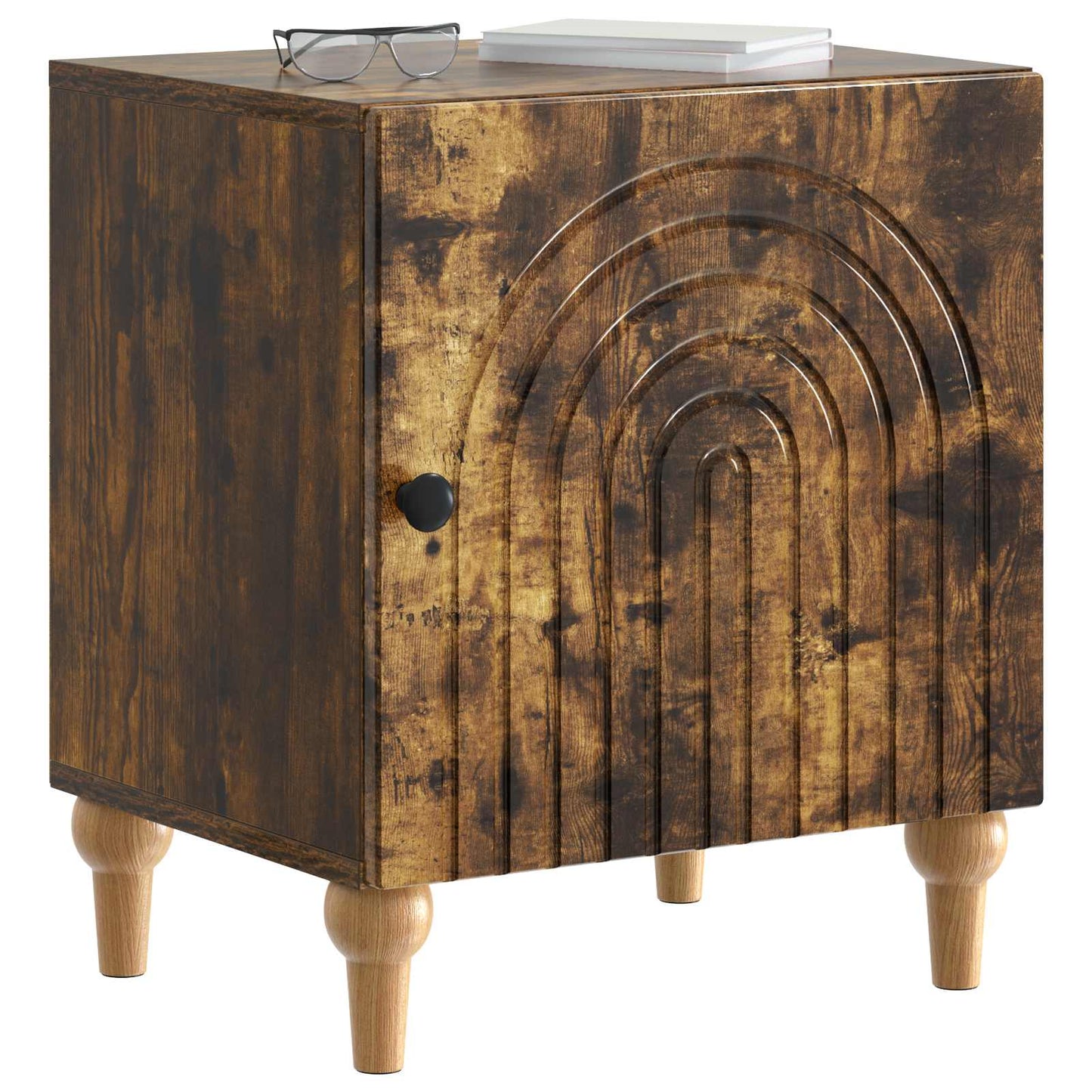 Bedside Cabinet 2 pcs Smoked Oak 43 x 34.5 x 50 cm