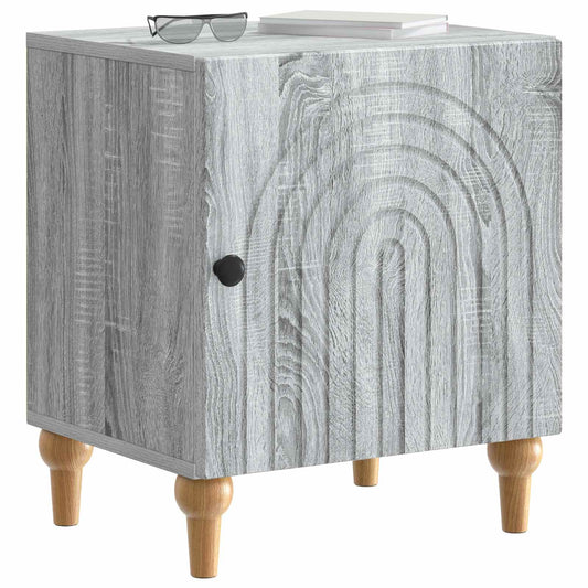 Bedside Cabinet 2 pcs Grey Sonoma 43 x 34.5 x 50 cm