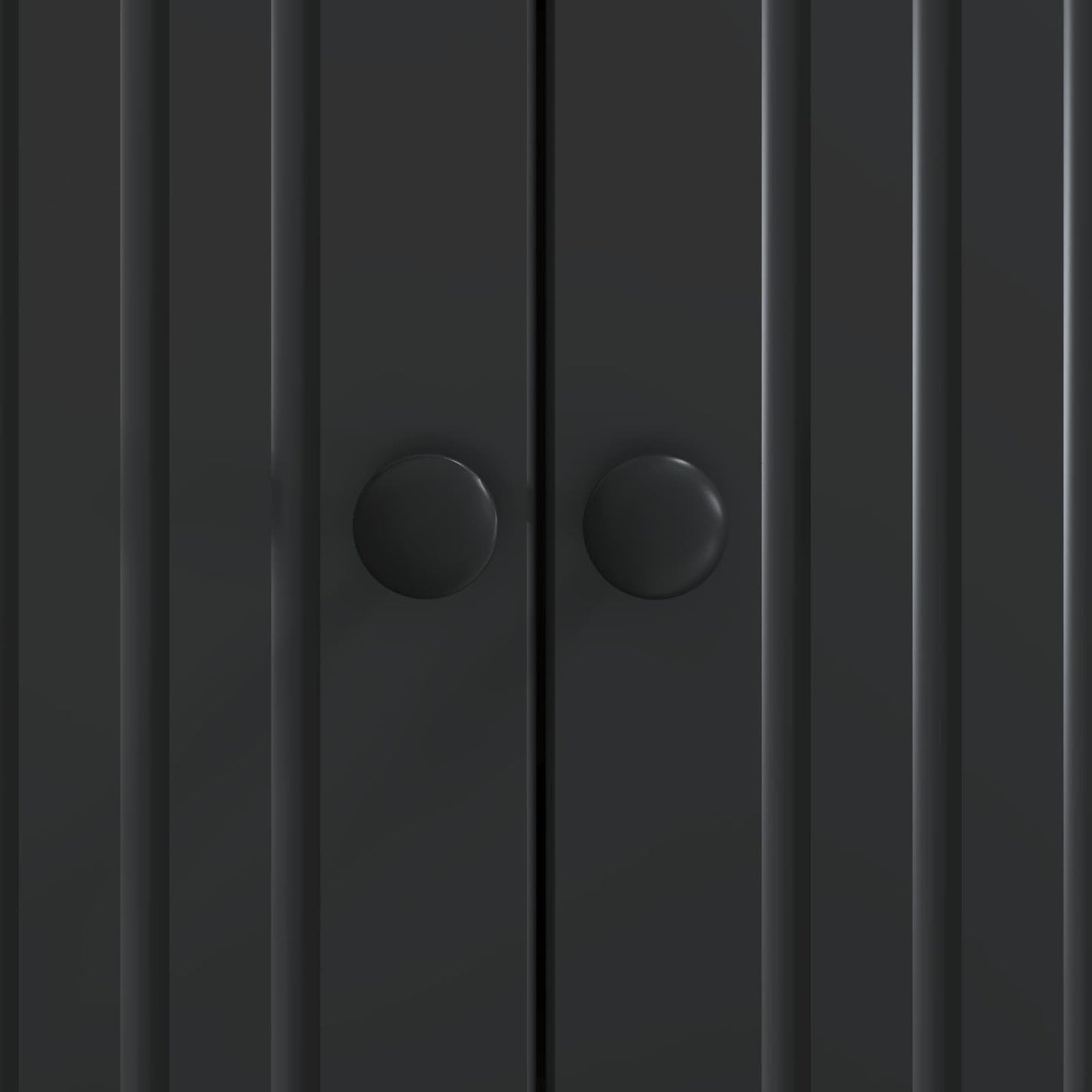 Sideboard Black 66 x 34.5 x 90 cm Engineered Wood