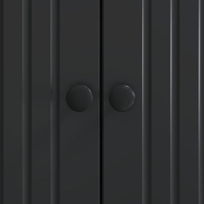 Sideboard Black 66 x 34.5 x 90 cm Engineered Wood