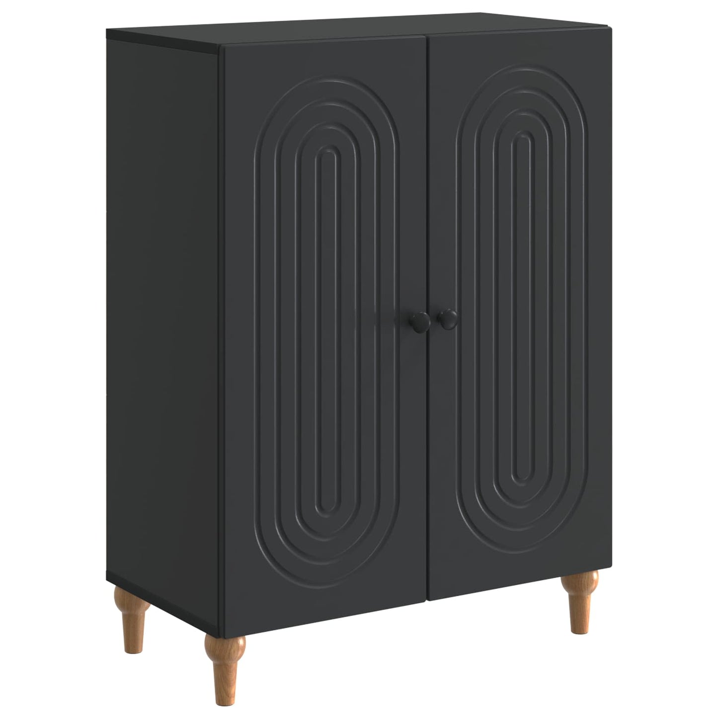 Sideboard Black 66 x 34.5 x 90 cm Engineered Wood