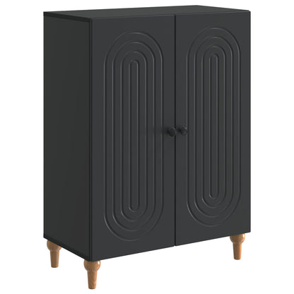 Sideboard Black 66 x 34.5 x 90 cm Engineered Wood