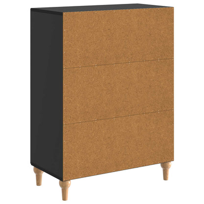 Sideboard Black 66 x 34.5 x 90 cm Engineered Wood