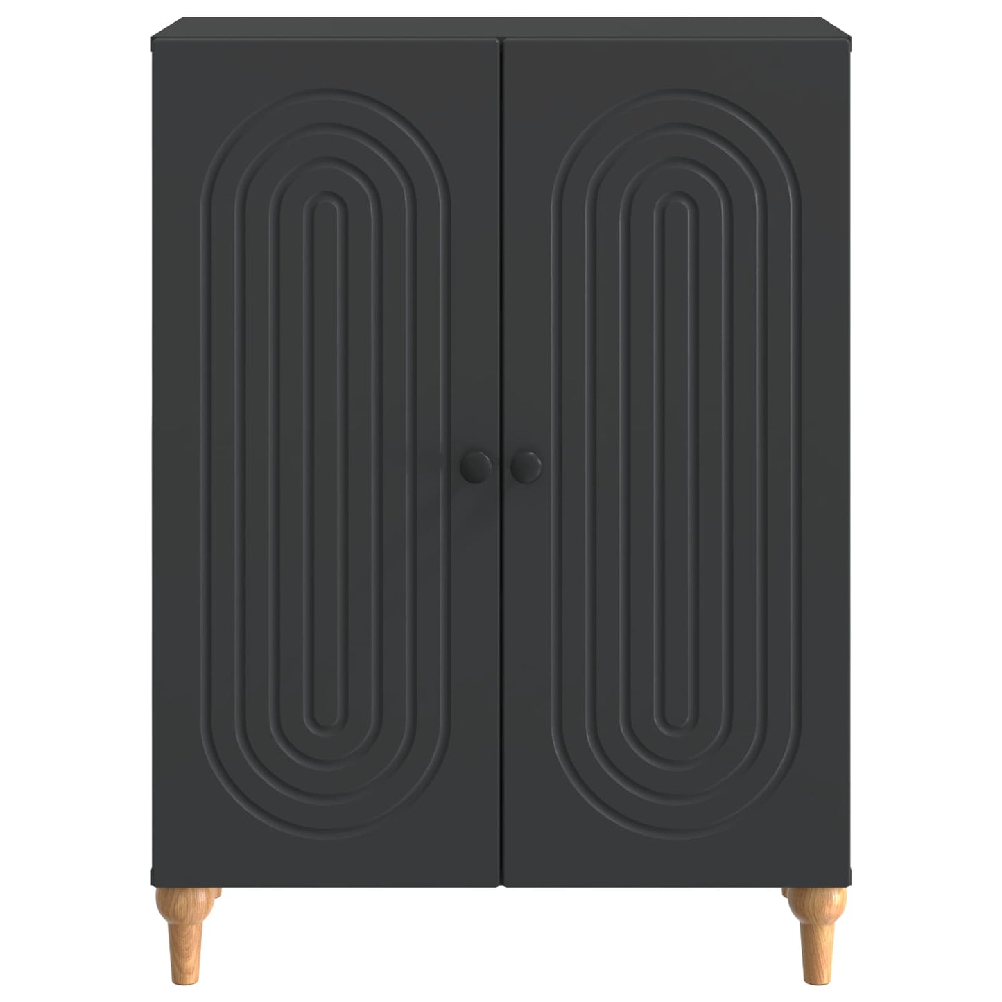 Sideboard Black 66 x 34.5 x 90 cm Engineered Wood