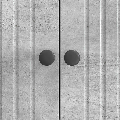 Sideboard Concrete Grey 66 x 34.5 x 90 cm Engineered Wood