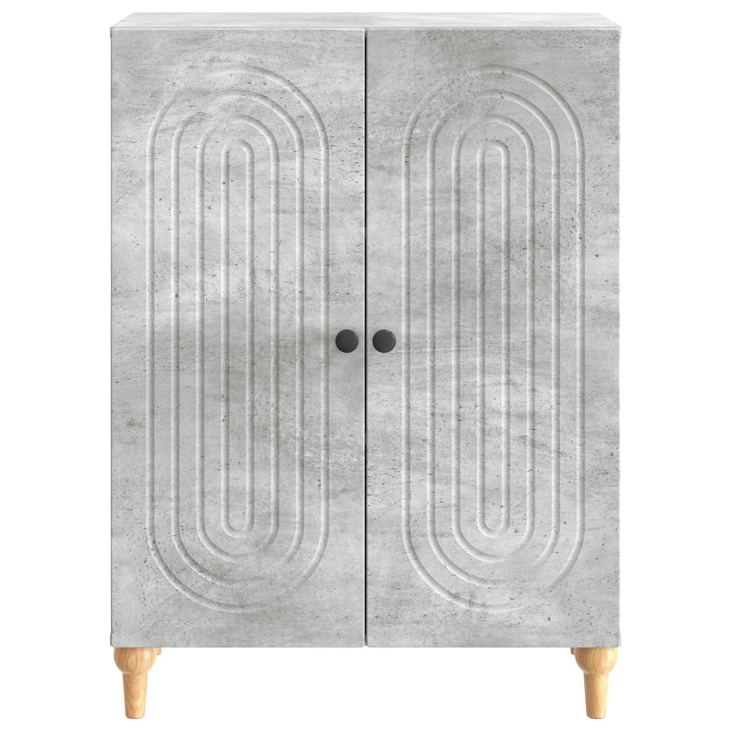 Sideboard Concrete Grey 66 x 34.5 x 90 cm Engineered Wood