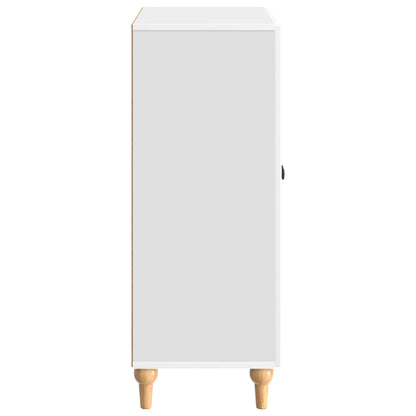 Sideboard High Gloss White 66 x 34.5 x 90 cm Engineered Wood
