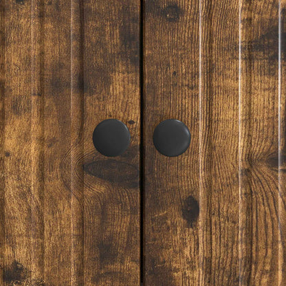 Sideboard Smoked Oak 66 x 34.5 x 90 cm Engineered Wood