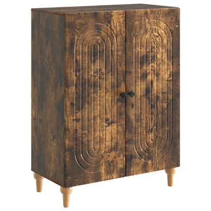 Sideboard Smoked Oak 66 x 34.5 x 90 cm Engineered Wood