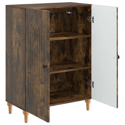Sideboard Smoked Oak 66 x 34.5 x 90 cm Engineered Wood
