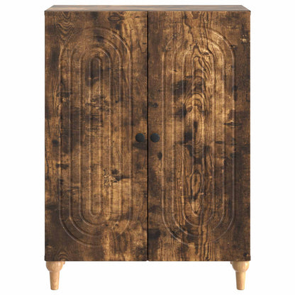 Sideboard Smoked Oak 66 x 34.5 x 90 cm Engineered Wood