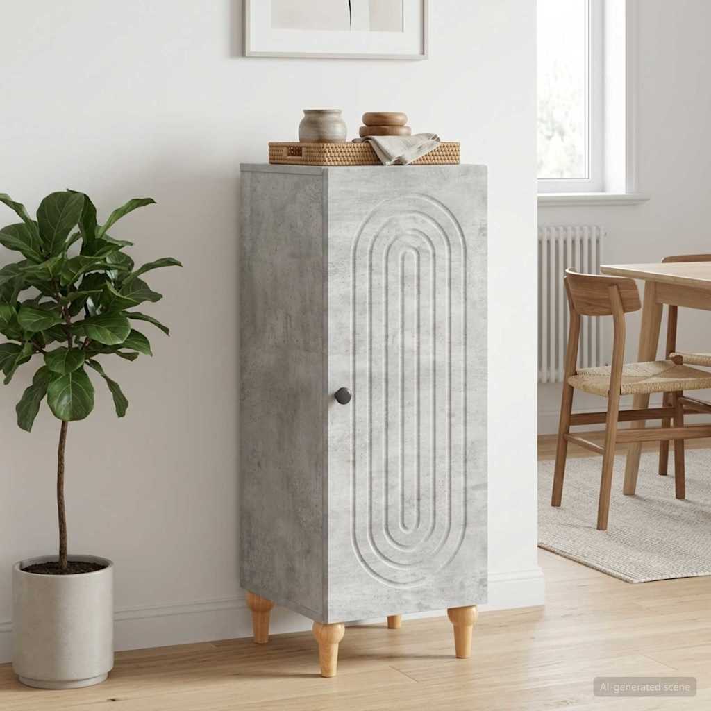 Sideboard Concrete Grey 33 x 34.5 x 90 cm Engineered Wood