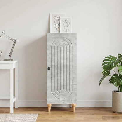 Sideboard Concrete Grey 33 x 34.5 x 90 cm Engineered Wood