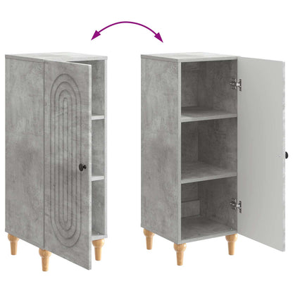 Sideboard Concrete Grey 33 x 34.5 x 90 cm Engineered Wood