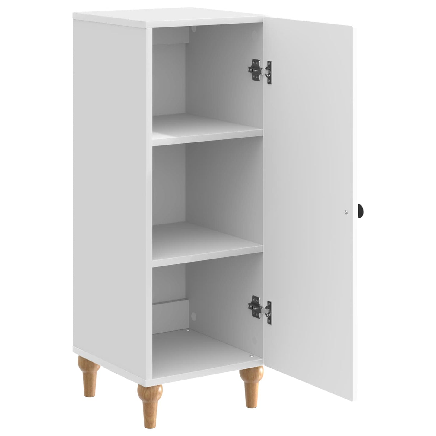 Sideboard High Gloss White 33 x 34.5 x 90 cm Engineered Wood