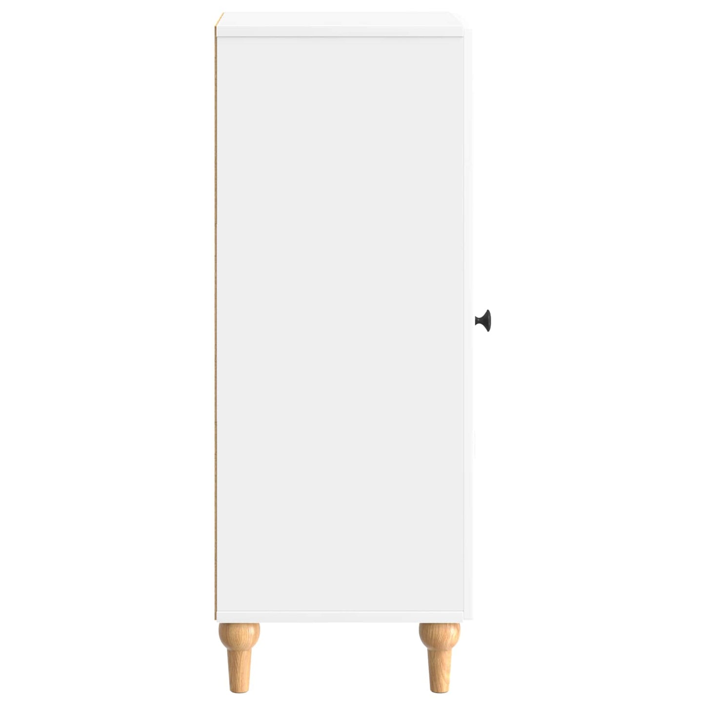 Sideboard High Gloss White 33 x 34.5 x 90 cm Engineered Wood