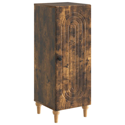 Sideboard Smoked Oak 33 x 34.5 x 90 cm Engineered Wood