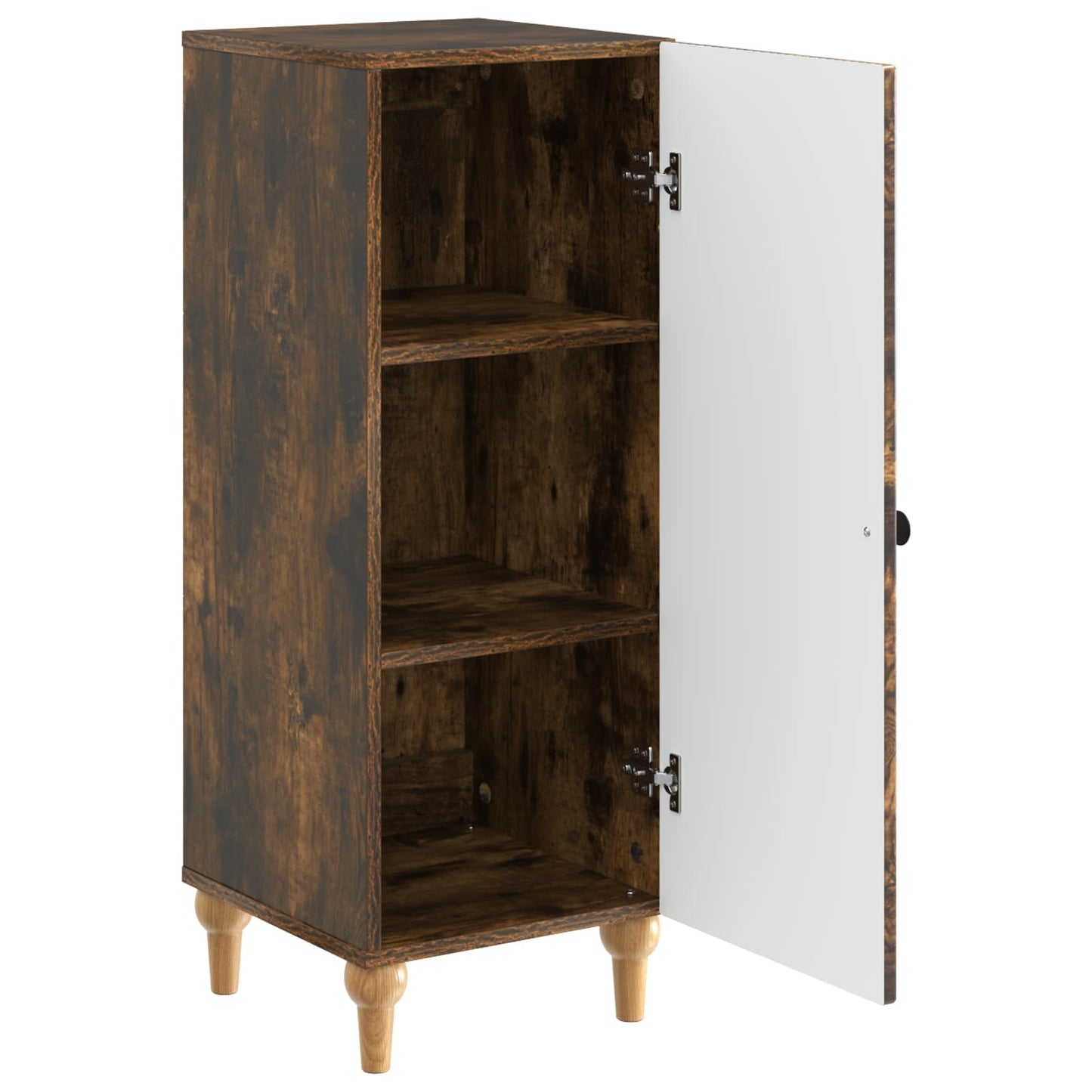Sideboard Smoked Oak 33 x 34.5 x 90 cm Engineered Wood
