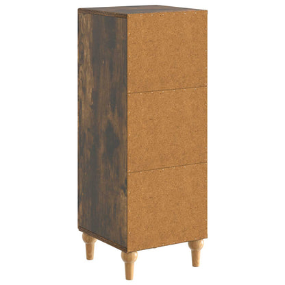 Sideboard Smoked Oak 33 x 34.5 x 90 cm Engineered Wood
