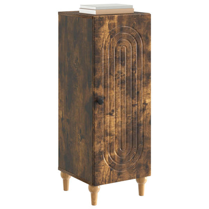 Sideboard Smoked Oak 33 x 34.5 x 90 cm Engineered Wood