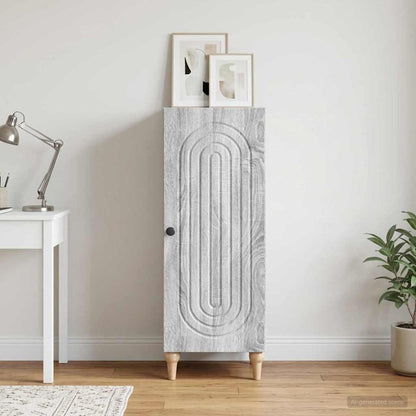 Sideboard Grey Sonoma 33 x 34.5 x 90 cm Engineered Wood