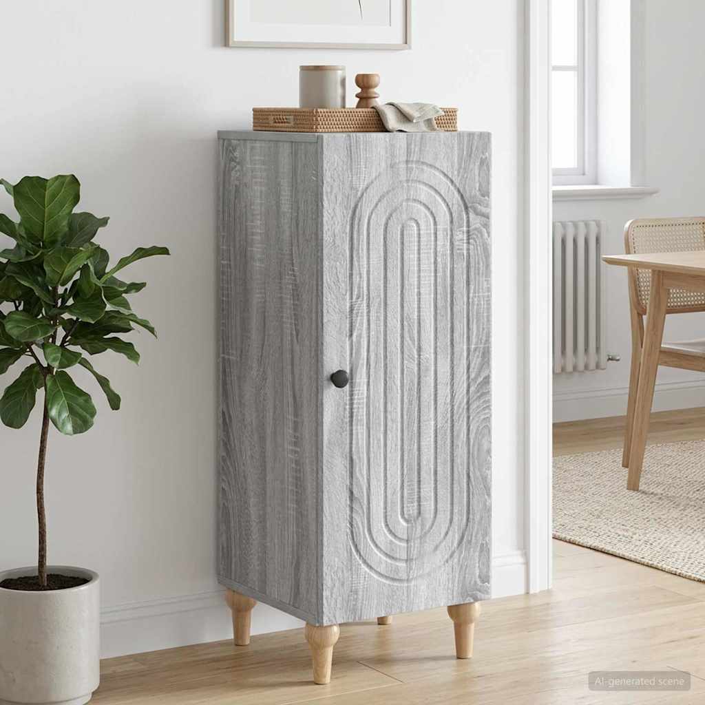 Sideboard Grey Sonoma 33 x 34.5 x 90 cm Engineered Wood