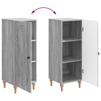 Sideboard Grey Sonoma 33 x 34.5 x 90 cm Engineered Wood