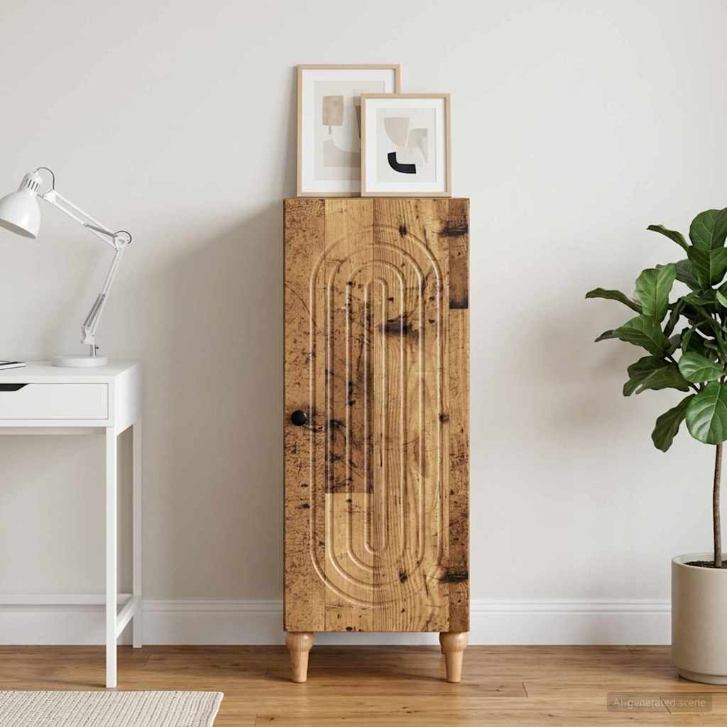 Sideboard Old Wood 33 x 34.5 x 90 cm Engineered Wood