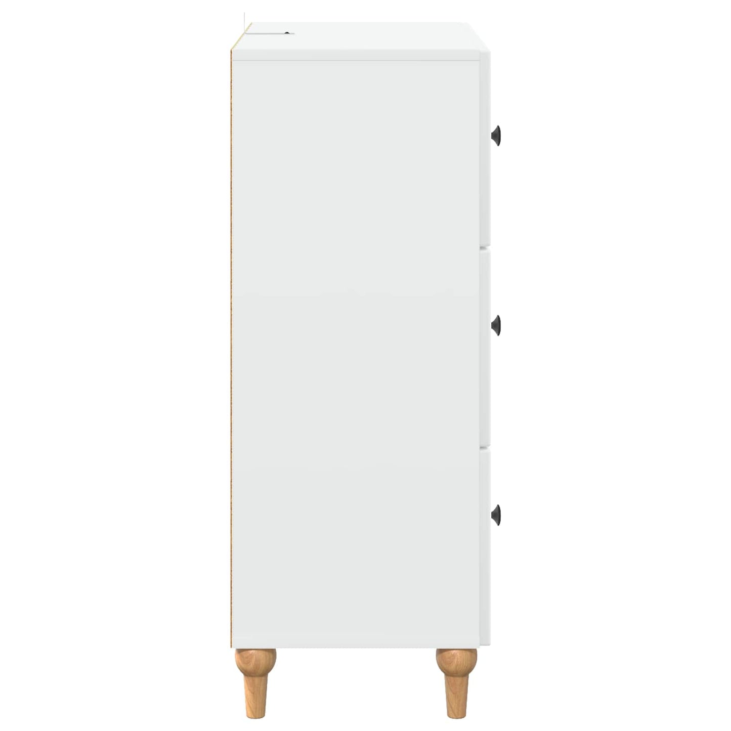 Drawer Cabinet White 66 x 34.5 x 90 cm Engineered Wood