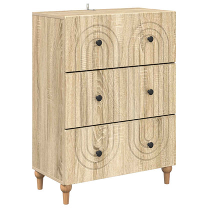Drawer Cabinet Sonoma Oak 66 x 34.5 x 90 cm Engineered Wood