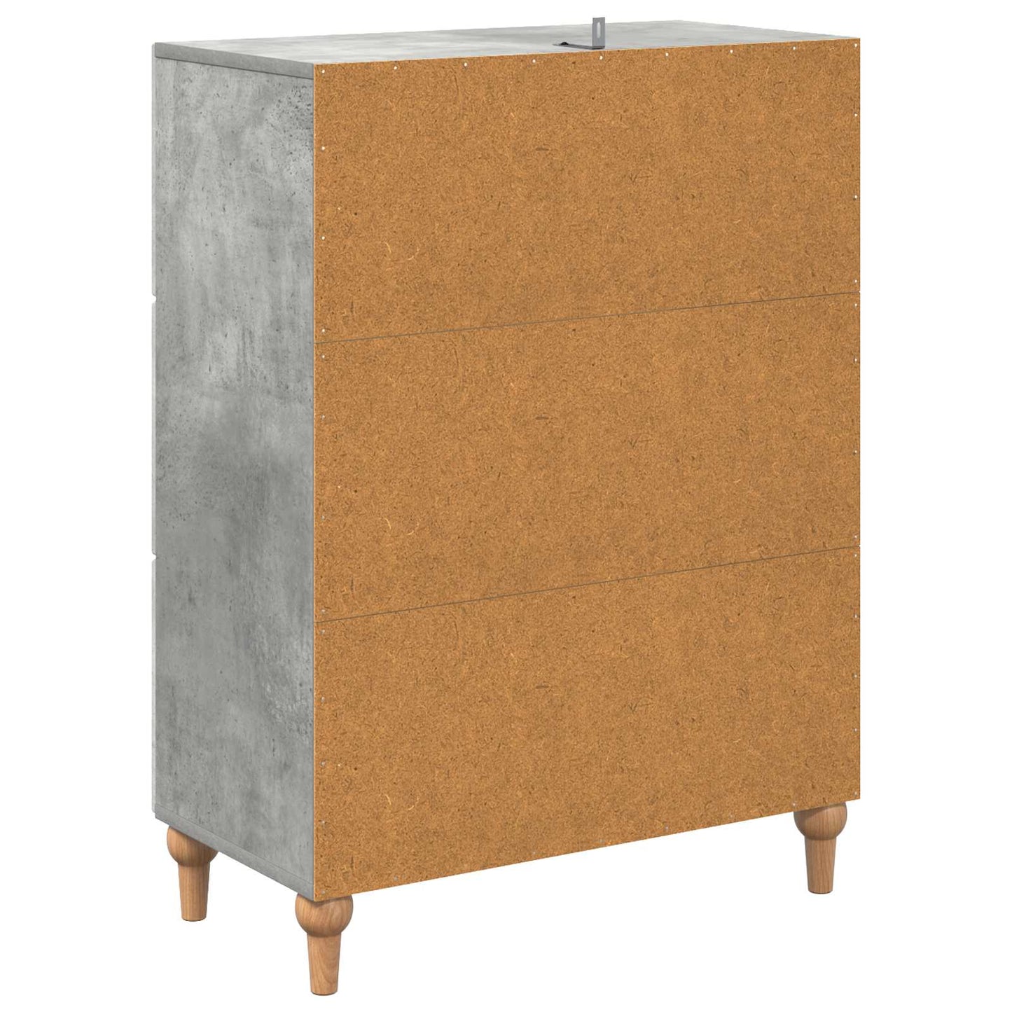 Drawer Cabinet Concrete Grey 66 x 34.5 x 90 cm Engineered Wood