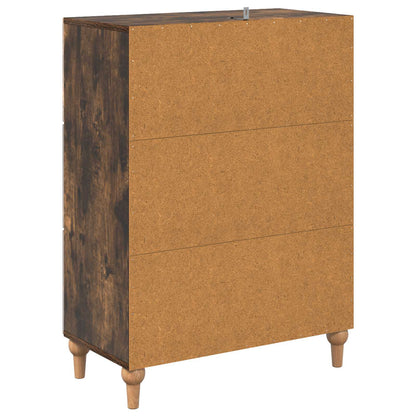 Drawer Cabinet Smoked Oak 66 x 34.5 x 90 cm Engineered Wood