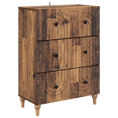 Drawer Cabinet Old Wood 66 x 34.5 x 90 cm Engineered Wood