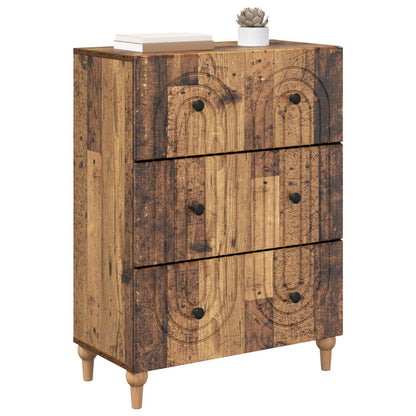 Drawer Cabinet Old Wood 66 x 34.5 x 90 cm Engineered Wood