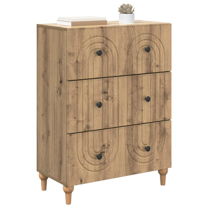Drawer Cabinet Artisan Oak 66 x 34.5 x 90 cm Engineered Wood