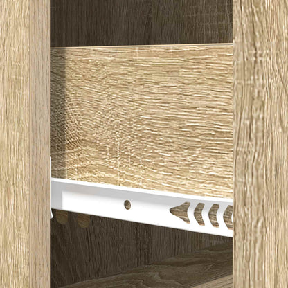 Drawer Cabinet Sonoma Oak 33 x 34.5 x 90 cm Engineered Wood