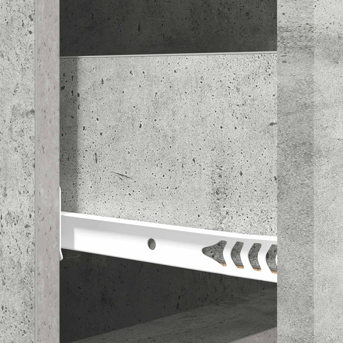 Drawer Cabinet Concrete Grey 33 x 34.5 x 90 cm Engineered Wood