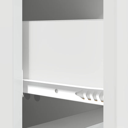 Drawer Cabinet High Gloss White 33 x 34.5 x 90 cm