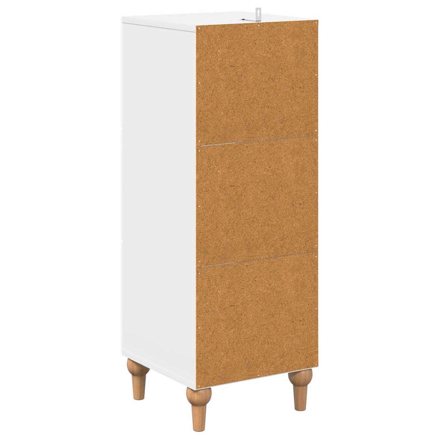 Drawer Cabinet High Gloss White 33 x 34.5 x 90 cm