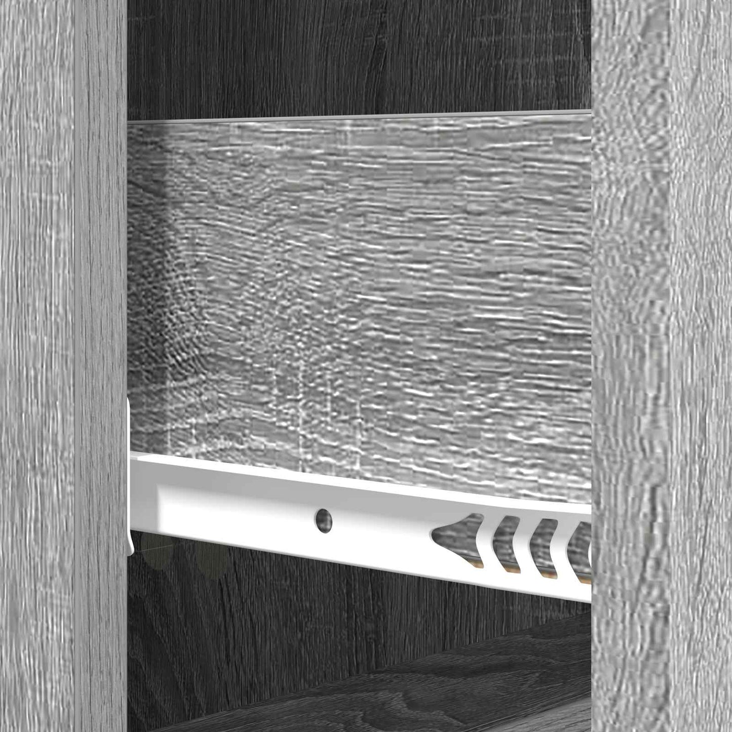 Drawer Cabinet Grey Sonoma 33 x 34.5 x 90 cm Engineered Wood