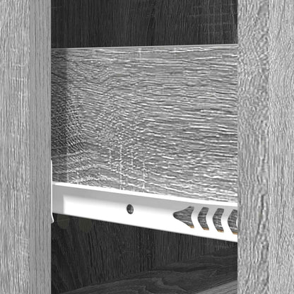 Drawer Cabinet Grey Sonoma 33 x 34.5 x 90 cm Engineered Wood