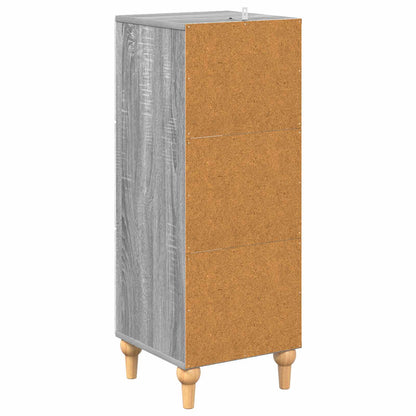 Drawer Cabinet Grey Sonoma 33 x 34.5 x 90 cm Engineered Wood
