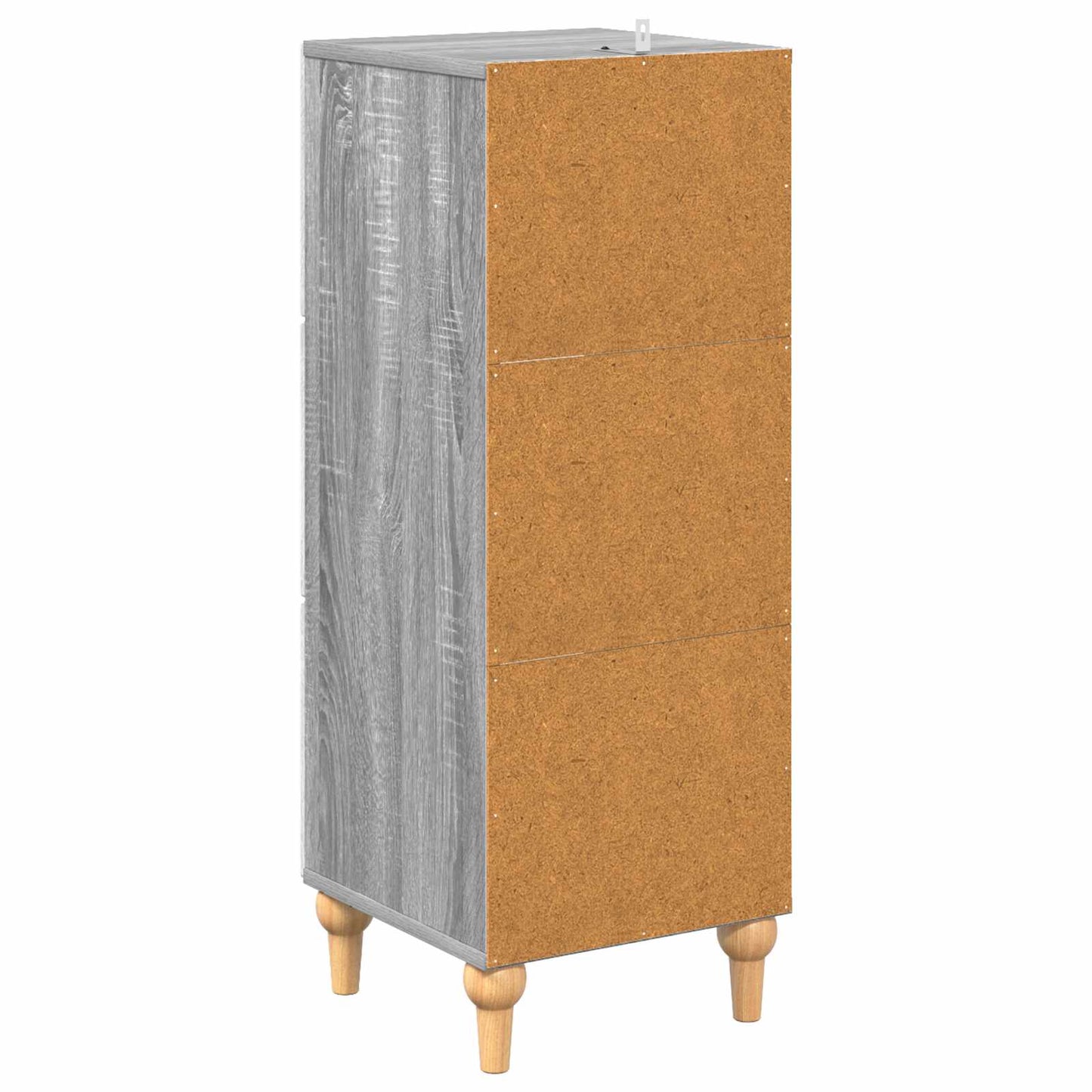 Drawer Cabinet 33 x 34.5 x 90 cm Engineered Wood Grey Sonoma