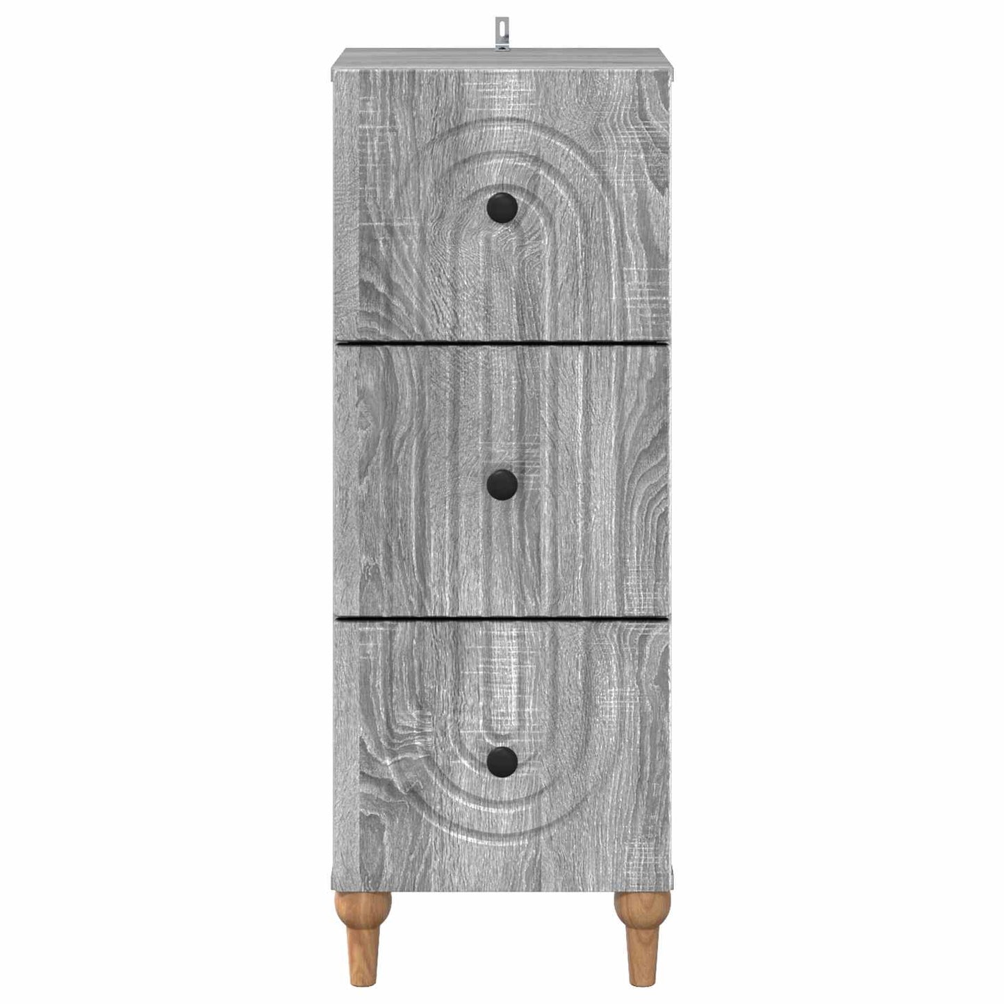 Drawer Cabinet Grey Sonoma 33 x 34.5 x 90 cm Engineered Wood